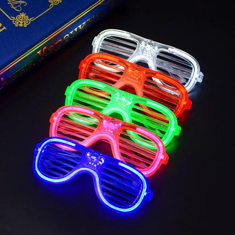 Luminous Light Glasses Bar Party Concert Props Fluorescent LED Glowing Night Party Photo Props Kids Happy Birthday Party Decor