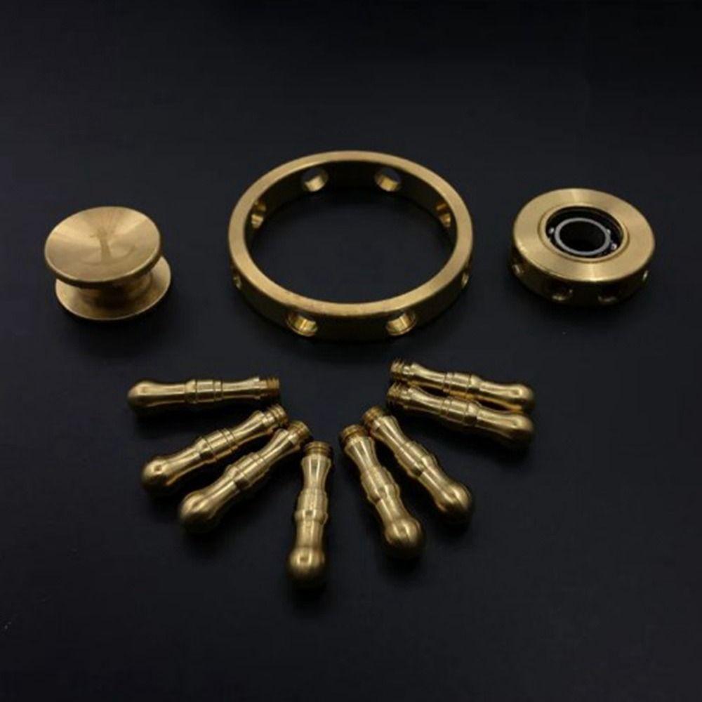 Твердый руль гироскоп украшения ручной работы ручной спиннер украшения латунный руль гироскоп карманная игрушка