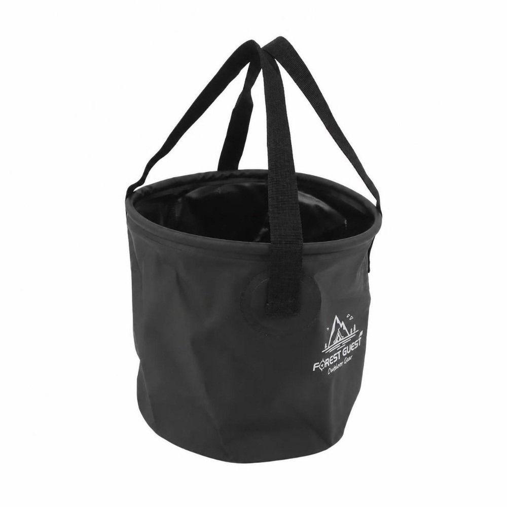 10L Capacity Collapsible Bucket PVC Mesh Fabric Portable Water Container  Camping Use