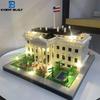 Нетоксичный Кью Билт Микро Мини Строительный Блок С USB Светодиодной Подсветкой Белый Дом Игрушка Архитектурная Модель Идеальная Декоративная Деталь Для Дома Офиса