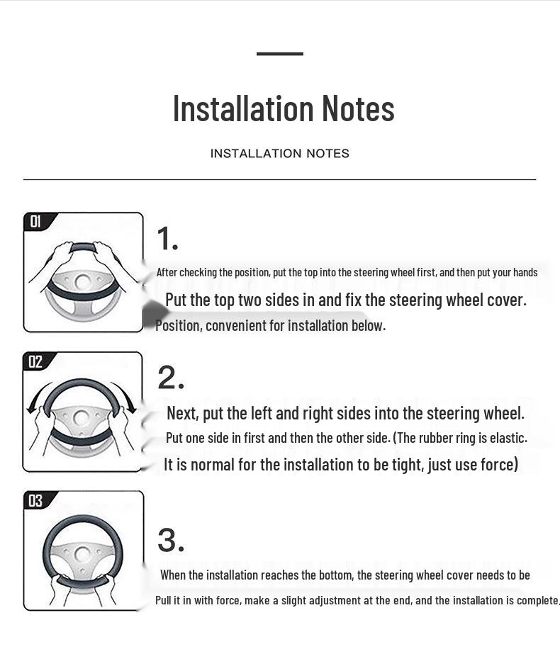 Ultra-thin Genuine Leather Steering Wheel Cover for Hongqi H5/H7/H9/HS7/HS5/E-HS3/E-QM5