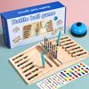 Деревянная Битва Магнитная Форма Соответствие Лабиринт Доска Монтессори Геометрия Цвет Познание Образовательная Игрушка Соответствие Цвета РаннееОбразование