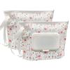 Portable Wet Wipes Case, Reusable & Refillable Travel Wipes Dispenser, Eco-Friendly Handy Baby Wipes Holder, Compact Size 17.8x13.7cm, Cute Cat Design