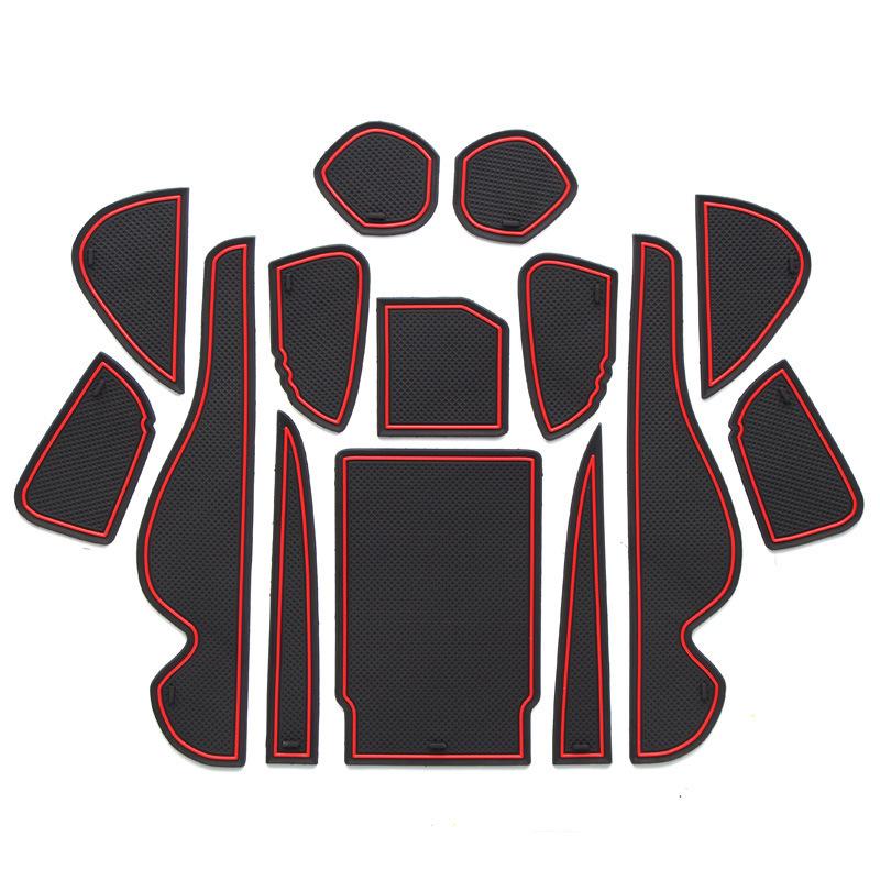 Коврик в слот двери для Toyota Harrier 60 XU60 2014 2015 2016 Нескользящая латексная подставка под подстаканник Аксессуары для отделки салона