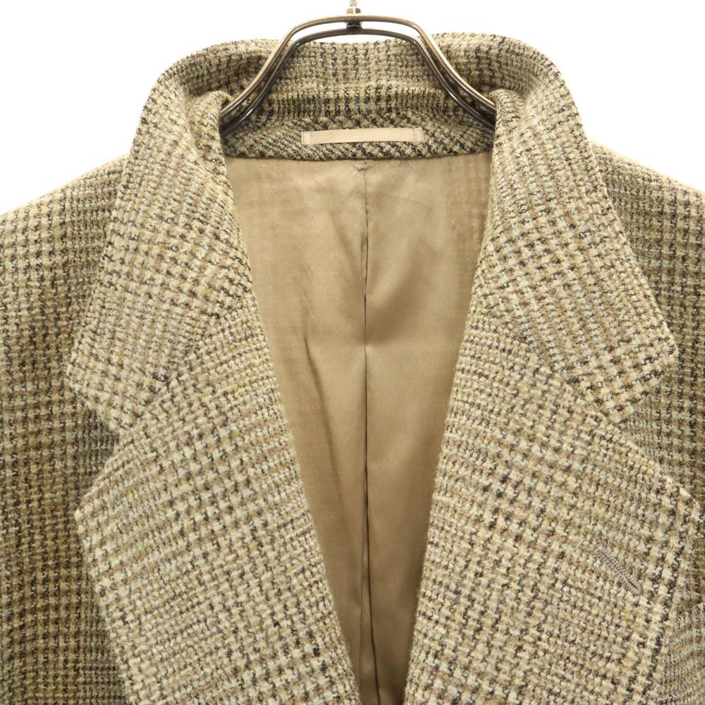 Lanvin Винтажный пиджак 70-х 80-х годов из смесовой шерсти в клетку, приталенный R50-46, мужской, б/у
