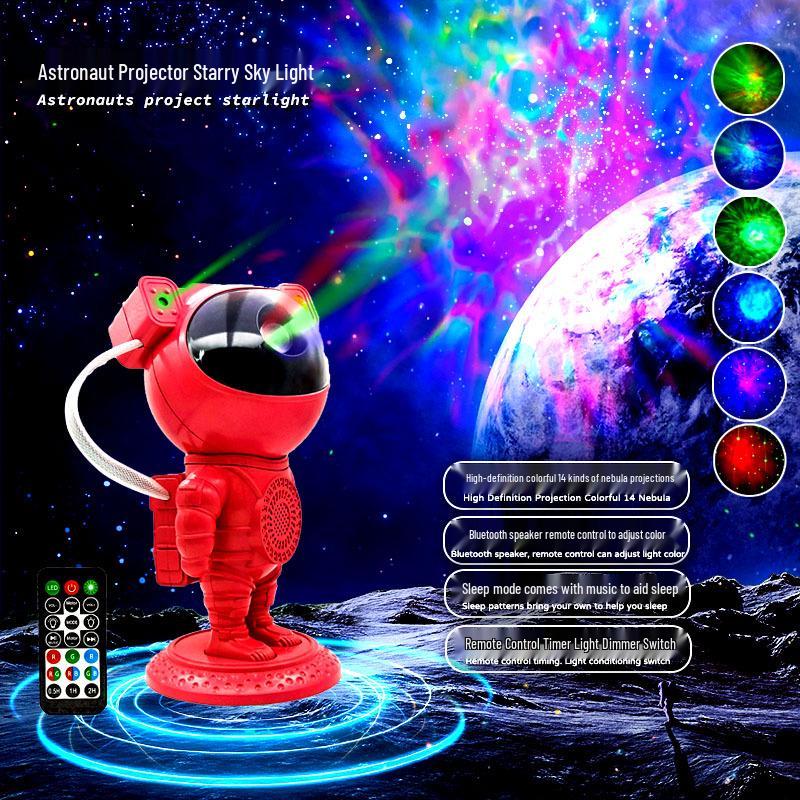 Astronaut Starry Sky Projector: Creative Bluetooth Night Light & Gift for Kids