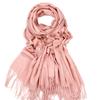 Warm Tassel Shawl Autumn and Winter Solid Color Cashmere Scarf Winter Solid Color Wool Scarf for Men and Women