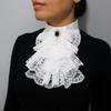 Elegant Renaissance Collar Detachable Ruffled Collar Chic Elizabethan Neck Ruff  Party