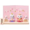 Yakushigama [Girls' Festival Hina Dolls] Brocade Cat Hina Dolls