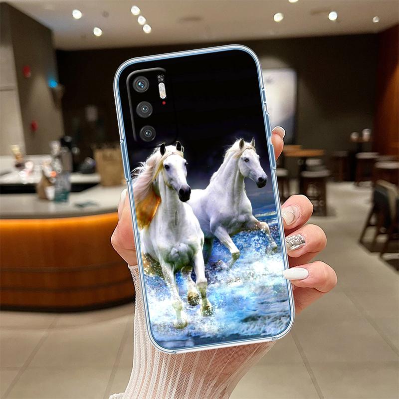 RE28 Fine Horse Transparent Phone Case for Motorola Moto Edge 20 30 40 50 S30 Fusion Ultra Pro Neo Lite + G200 G23