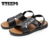 Летние мужские пляжные сандалии с толстой подошвой, нескользящая дышащая повседневная обувь