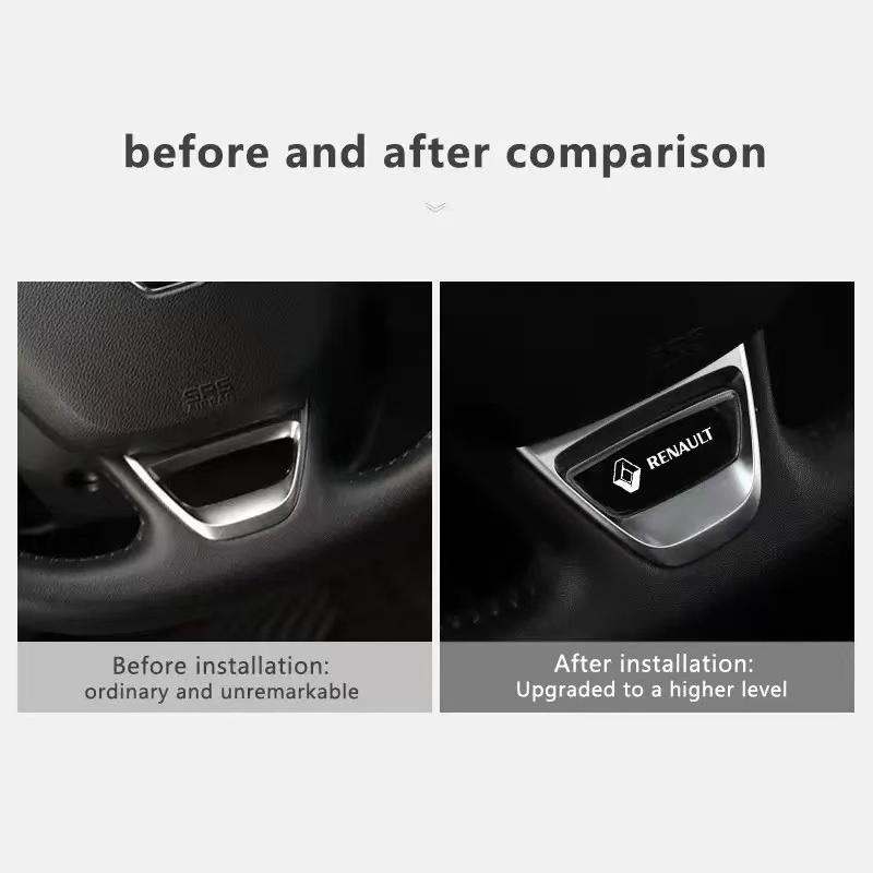 2026 Горячие Для Renault Колпаки на колеса Новый СТИЛЬ АВТОМОБИЛЯ ЭМБЛЕМА НА РУЛЬ ОТДЕЛОЧНАЯ ПАНЕЛЬ ДЛЯ RENAULT MEGANE 4 SCENIC TALISMAN ESCAPE 5 KOLEOS 20