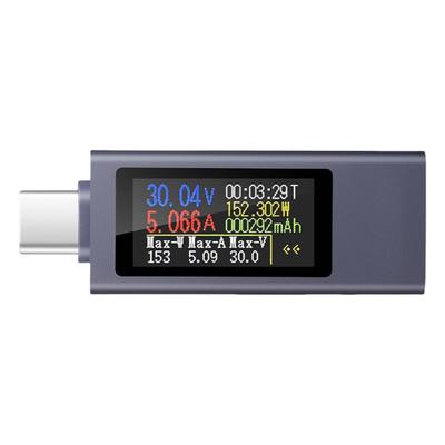 Многофункциональный USB C Измеритель мощности Вольтметр Тестер С Большим ЖК-экраном Совместим для Телефонов Планшетов USB C Зарядки