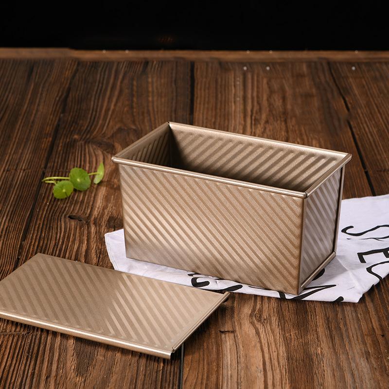 Форма для тостов 450 г с крышкой, антипригарное покрытие, для выпечки, форма для тостов в форме кубика воды для хлеба