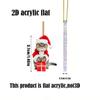 Christmas Hanging Ornament Cat Advent Calendar Acrylic 24 Days Christmas Countdown Calendar