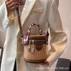 High-end texture small bag women's spring and summer 2025 new niche design crossbody bag explosive women's handheld bucket bag