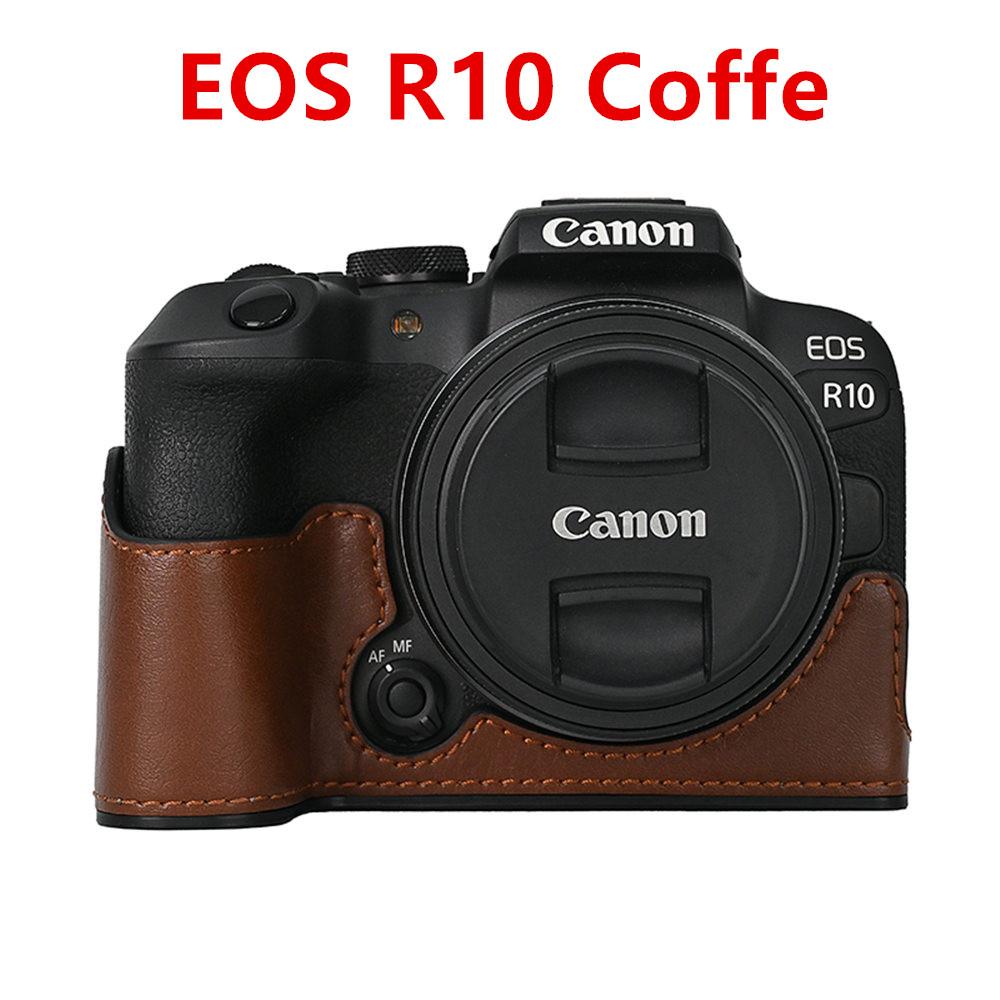Сумка для камеры из ПУ кожи, полукорпус для Canon EOS R50 R10 200D 200DII, с отверстием для батареи, нижняя крышка