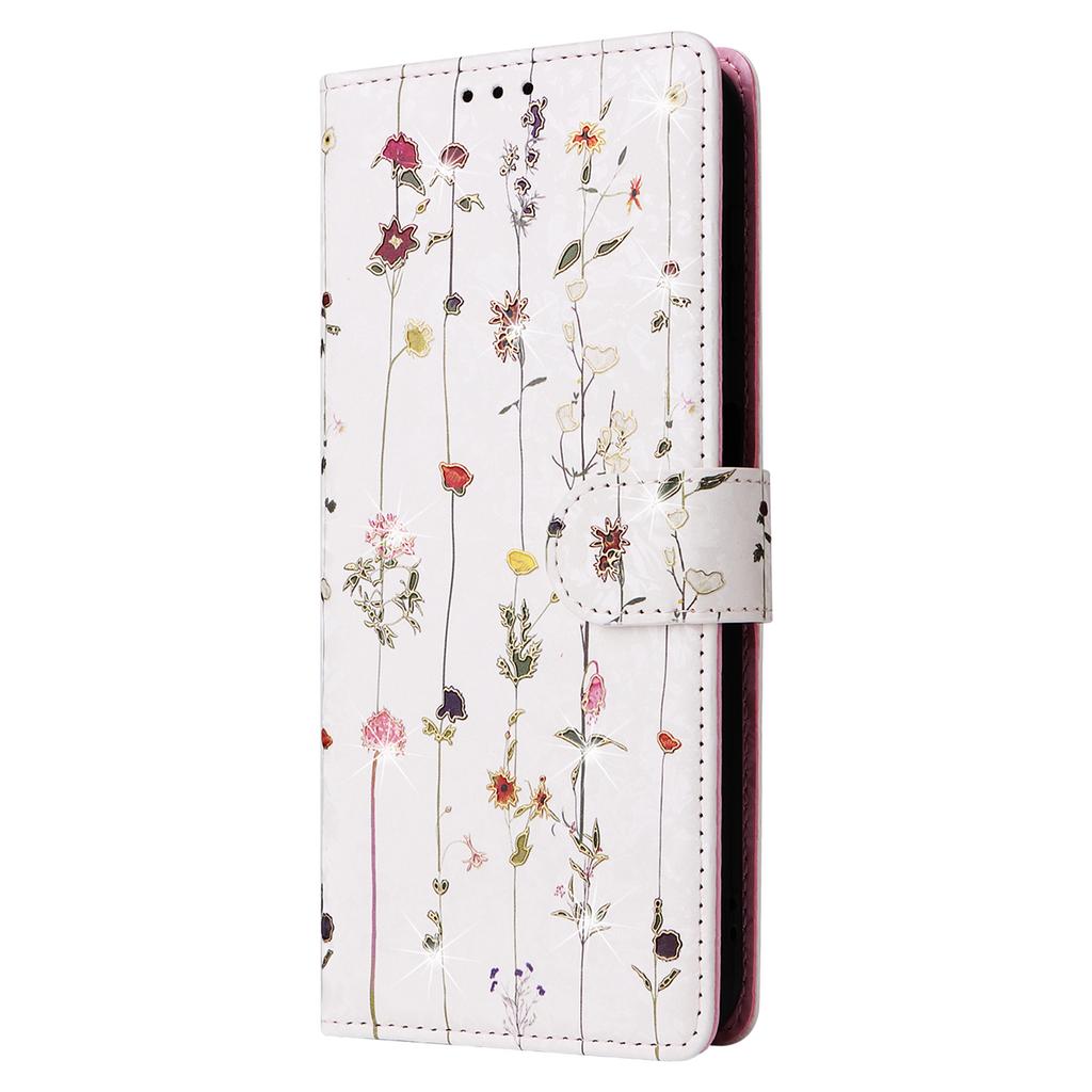 Для Samsung Galaxy A55 5G Кожаный чехол Лакированная накладка на телефон с RFID-блокирующими слотами для карт