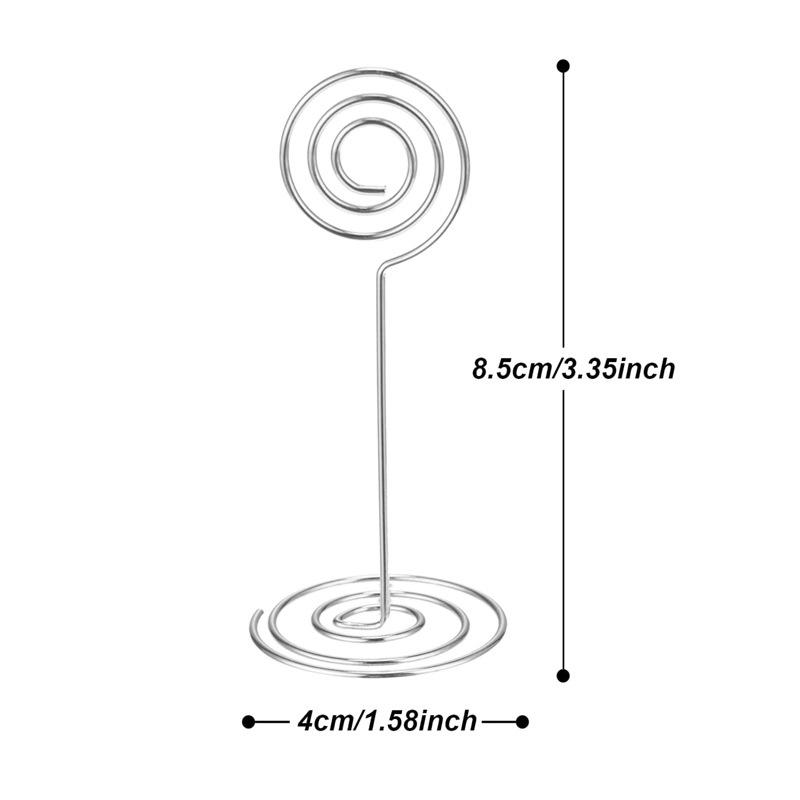 10 шт. металлические держатели для карточек, подставки для фотоклипов, свадебная вечеринка, номер стола, подставка для знака имени