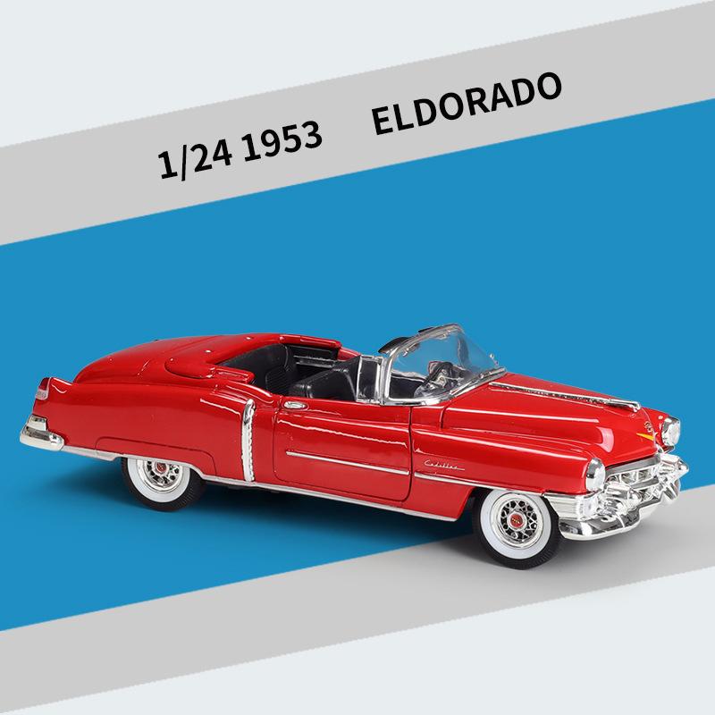 ВЕЛЛИ 1:24 Кадиллак Эльдорадо 1953 Литой Автомобиль из Сплава и Игрушечные Транспортные Средства Модель Автомобиля Миниатюрная Масштабная Модель Автомобиля Игрушки Для Детей