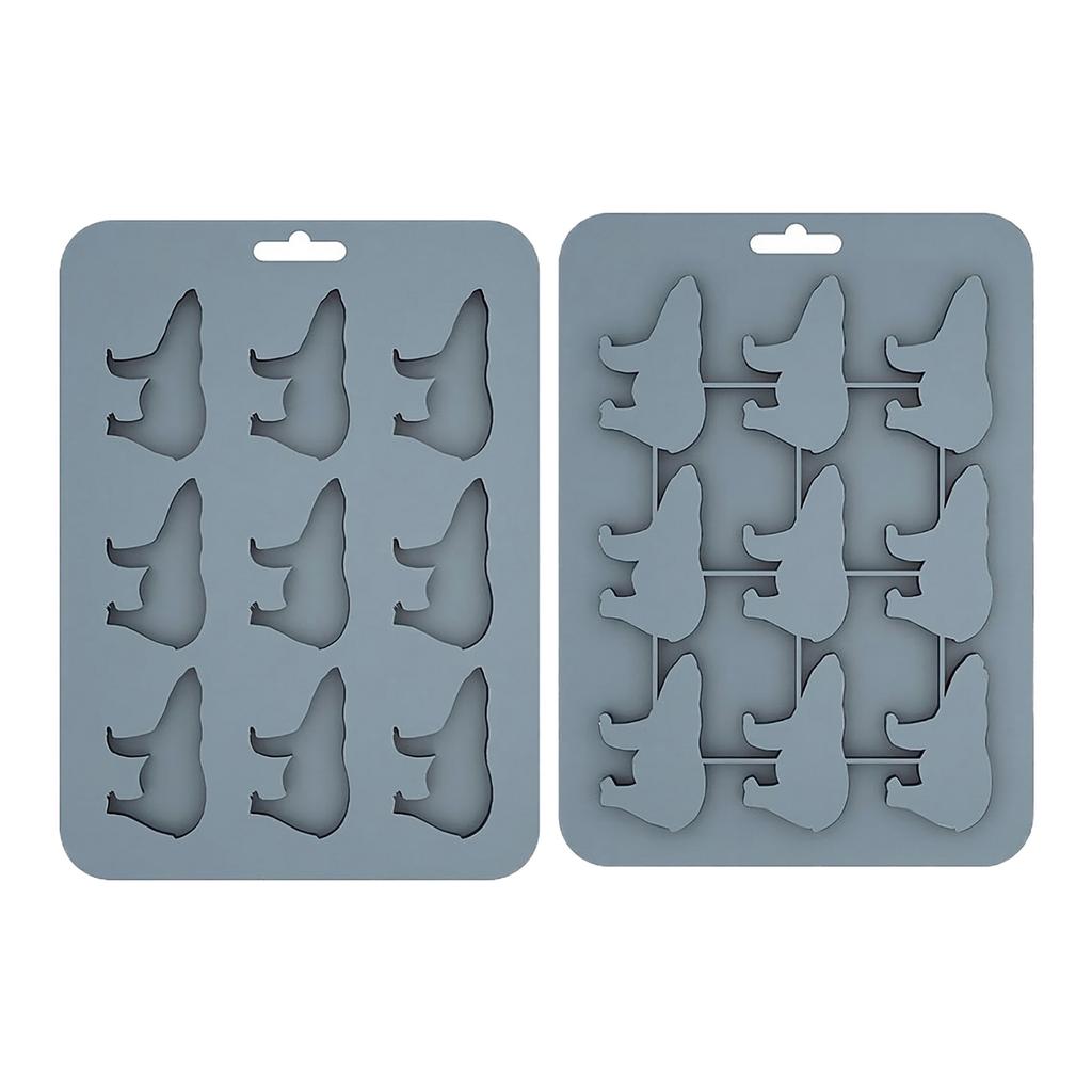 Animals Ice- Mold - Ocean Animals Turtle,Dolphins,Penguins,Silicone Mold For Baking Muffin Cake, Chocolate,Candy, Soap