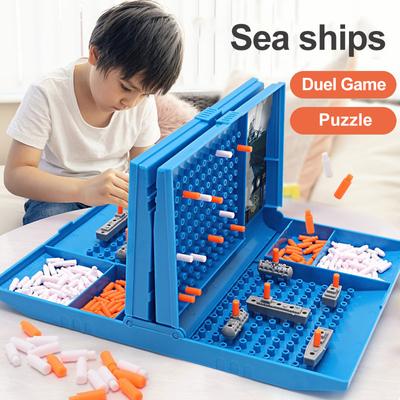 1PC Battleship Board Game Cooperative Board Game Naval Chess Game The Sea Battle Board Family Ship & Planes Chess Games For Children
