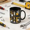 Кружка кофейная «Ящик с инструментами механика», забавная керамическая кружка с рисунком ящика с инструментами, подарок на день рождения, Рождество, День благодарения для мужа, папы