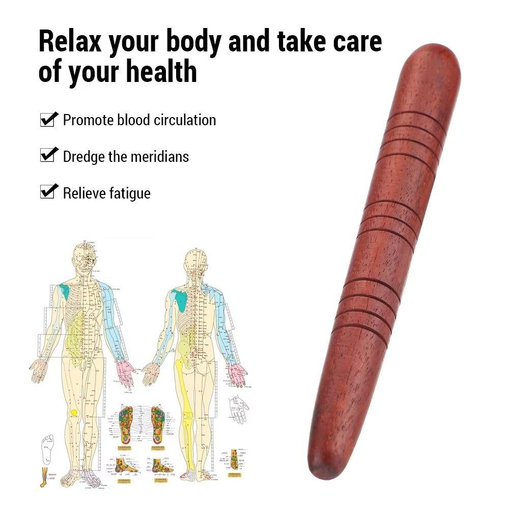 Portable Dial Stick Wooden Massage Stick New Acupoint Stick
