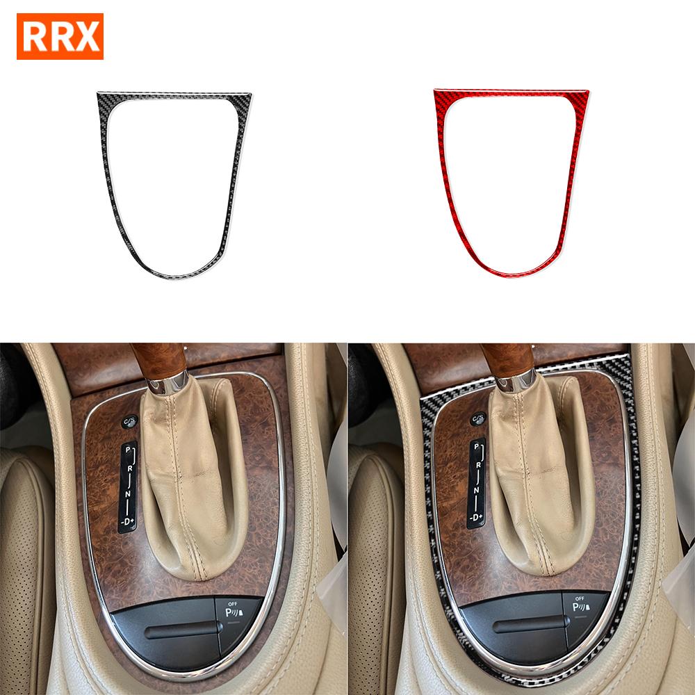 Для Mercedes-Benz CLS C219 2004-2009 коробка переключения передач автомобиля внешняя крышка рамы отделка наклейка из углеродного волокна интерьер