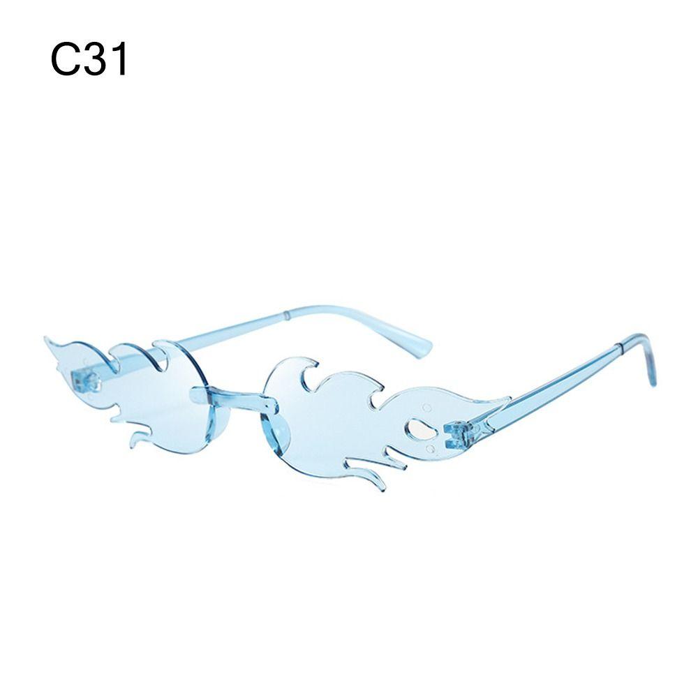 Novelty Eyewear Cosplay Party Flame Shaped Flame Sunglasses Sun Glasses Sunglasses for Women
