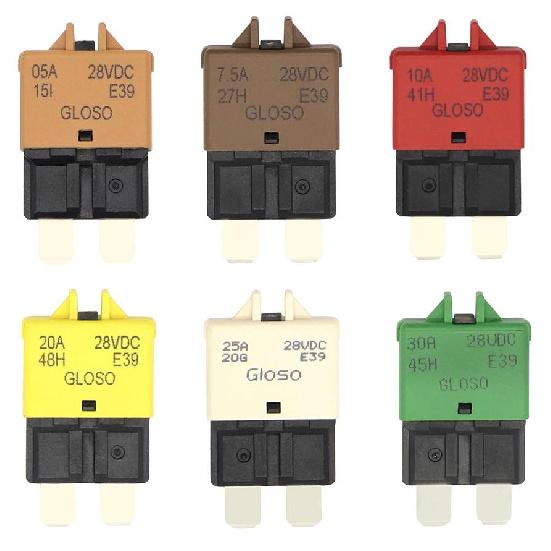 DC14/32V 5A-30A Automatic Reset Mini ATM Circuit Breaker Blade Fuse With Automatic Recovery for Car Motorcycle Truck Boat Marine Fuses4