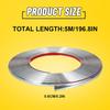 Car Side Door Chrome Strip Bumper Protector Trim Tape Sticker 6mm*5m EXD