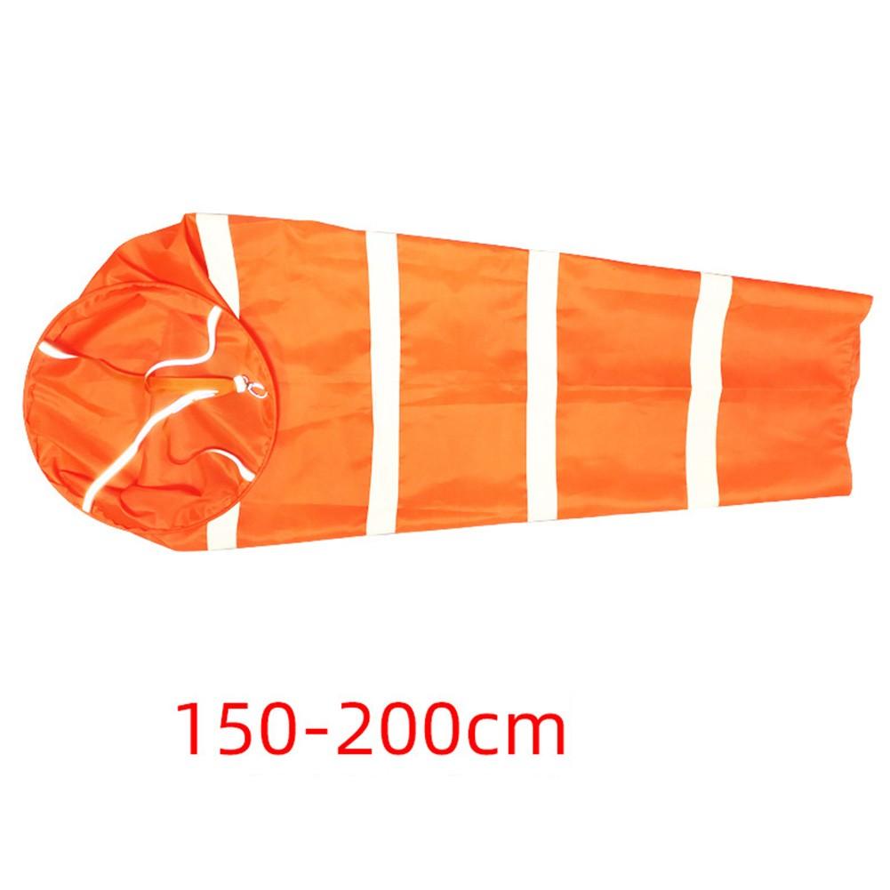 150cm Orange/Red Airport Windsock Rip-Stop Polyester Wind Measurement Sock Bag