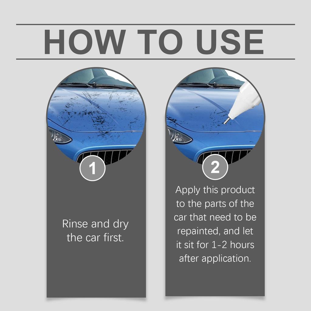 Ручка для подкраски автомобиля, Ручка для подкраски автомобиля, ручка для удаления царапин с краски «два в одном», быстро и легко устраняет мелкие царапины на автомобильной краске, 15 мл