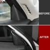 Car Front Inner Door Window A Pillar Triangle Cover Trim For Mazda CX5 CX-5 KF 2017- 2024 Carbon Fiber Interior Accessories
