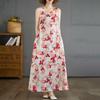 Sleeveless Plus Size Cotton Vintage Floral New In Dresses for Women Casual Loose Long Summer Dress
