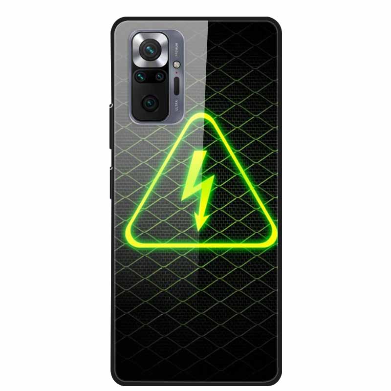 Цветная закаленная стеклянная крышка для чехла Xiaomi Redmi Note 10 Pro, жесткий противоударный Funda для чехлов Redmi Note10 / Note 10Pro, корпус