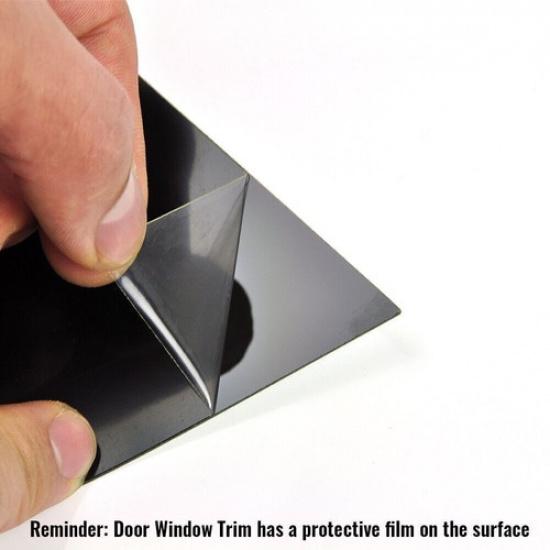 6 шт. Черные накладки на стойки оконных стоек, молдинги дверей для седана Honda Civic 2006-2011