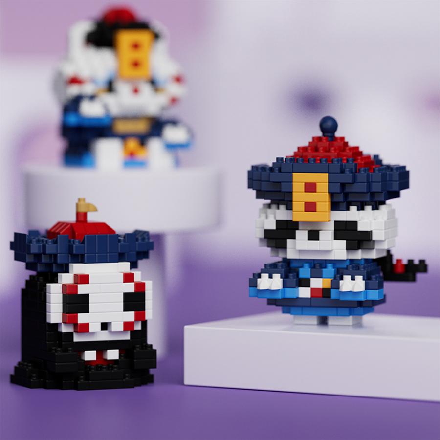 Хэллоуинское украшение Мини-фигурки Призрак Микро-строительные блоки DIY Игрушки для детей Подарки на Хэллоуин
