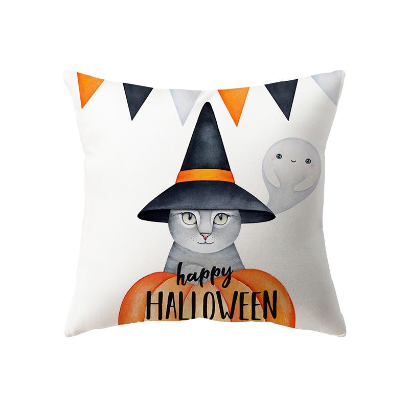 Pumpkin Collection Halloween Theme Pillow Cover Sofa Cushion  Holiday Gift Party Decoration Home Decor