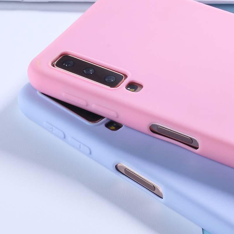 Силиконовый чехол Weeten для телефона Samsung Galaxy A31 A11 A12 F62 F52 M31 M32 M52 A6 A7 A02S J4 J6 Plus матовый цветной чехол Candy