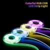5V RGB COB LED Strip Light USB Flexible Tape with APP Control, Music Sync, Remote for TV Backlight Bedroom Cabinet DIY Decor