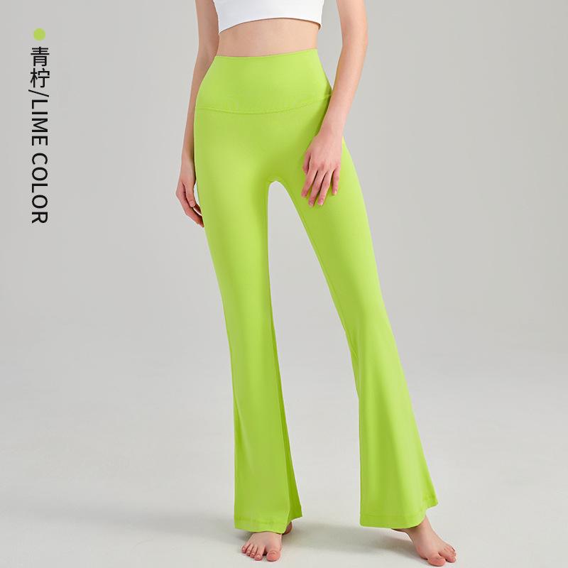 Молодежные брюки для йоги NS Nude Feeling с высокой талией и расклешенным низом для женщин – Подтягивающие бедра, плотно облегающие, идеально подходят для фитнеса и йоги