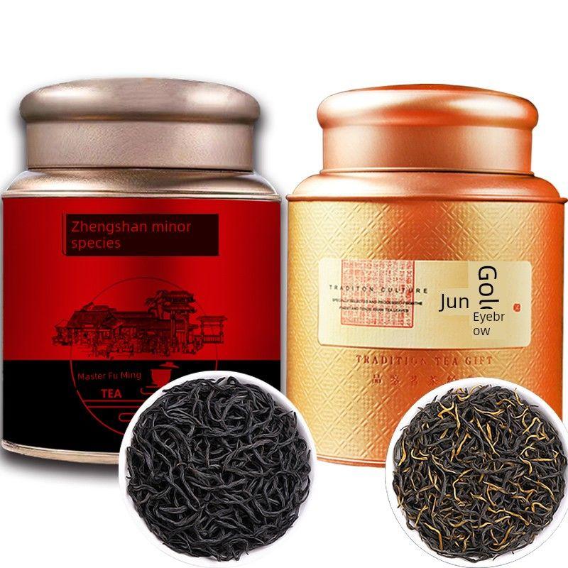 Authentic Wuyi Lapsang Souchong Stomach Nourishing Black Tea Tea-Leaves Super Honey Fragrant Kung Fu Black Tea Gift Box Canned 2025 New Tea