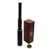 Personalised 12-Inch Bronze Telescope with Wooden Box: Custom Spyglass Gift