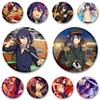 32/44/58MM Tinplate Brooch Ensemble Stars SOUMA KANZAKI Round Pins Cute Cartoon Badge for Backpacks Clothing Accesoory Jewelry