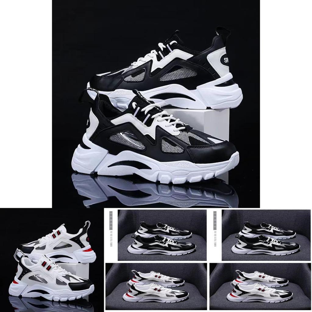 Men's Spring Breathable Thick-soled Increase Sports Dad Shoes Korean Trend Casual Shoes Sports Men's Autumn