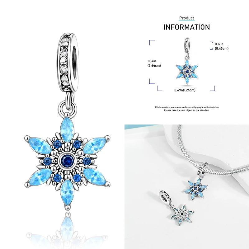 Рождественские Шармы Медь Лось Санта Клаус Бусина Снежинка Колокольчик Снеговик Шарм Подходит для Оригинального Браслета DIY Ювелирные Изделия