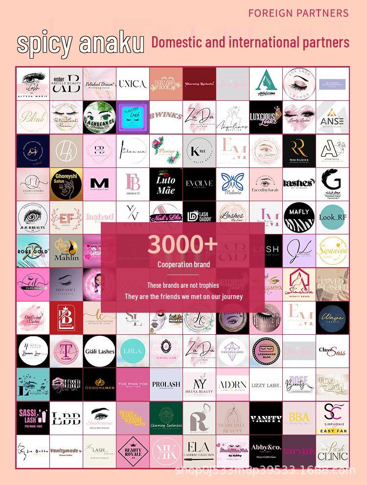 Матовые круглые ресницы из норки в стиле манга в 16 рядов - Натуральные, Удобные, Густые и Распушенные вручную.