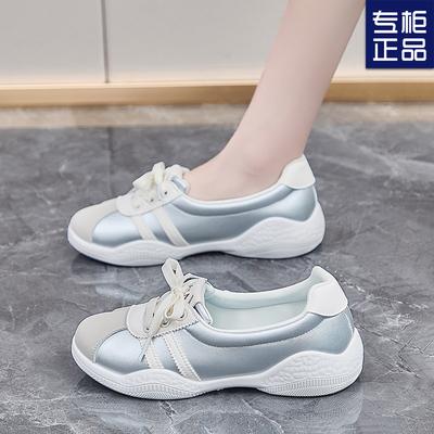 Весна и осень 2025 года, новые туфли Forrest Gump на плоской подошве, балетки, тренировочные туфли, женские французские одинарные туфли, универсальные повседневные спортивные белые туфли